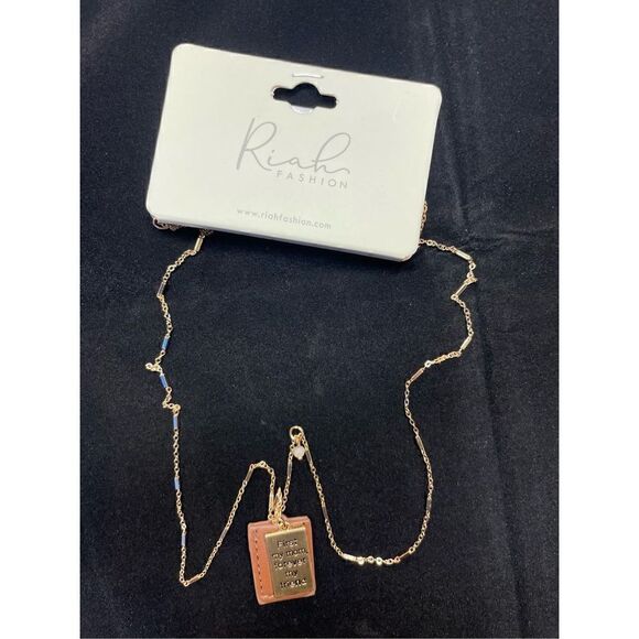 Mother’s Day Riah Fashion Engraved “First My Mom Forever My Friend” Necklace - Picture 2 of 10